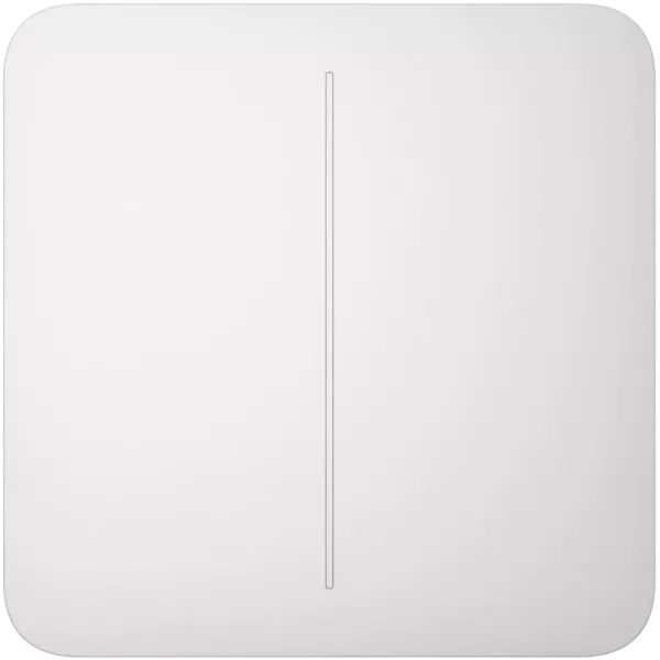 Ajax SoloButton (2-gang) [55] white Кнопка двоклавішного вимикача