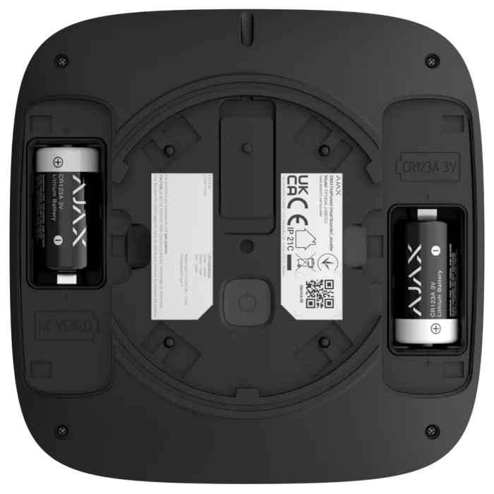 Ajax EN54 FireProtect (Heat/Sounder) black пожежний тепловий зі звуковим оповіщенням Сповіщувач