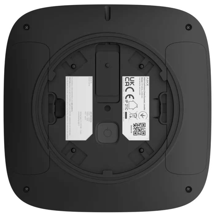 Ajax EN54 FireProtect (Heat/Sounder) black пожежний тепловий зі звуковим оповіщенням Сповіщувач