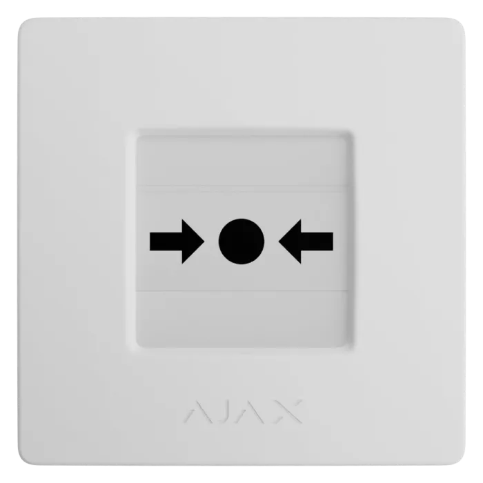Ajax Manual Call Point (White) (8EU) ASP ручний бездротовий Сповіщувач