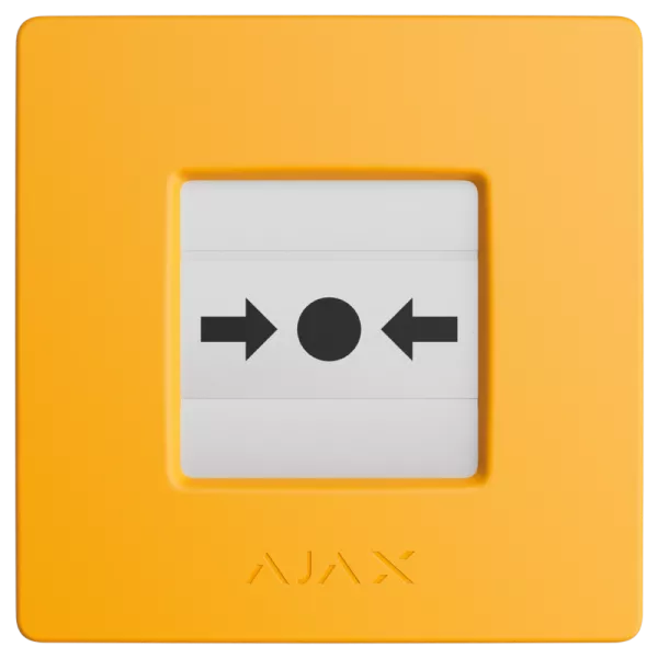 Ajax Manual Call Point (Yellow) ручной беспроводной Извещатель