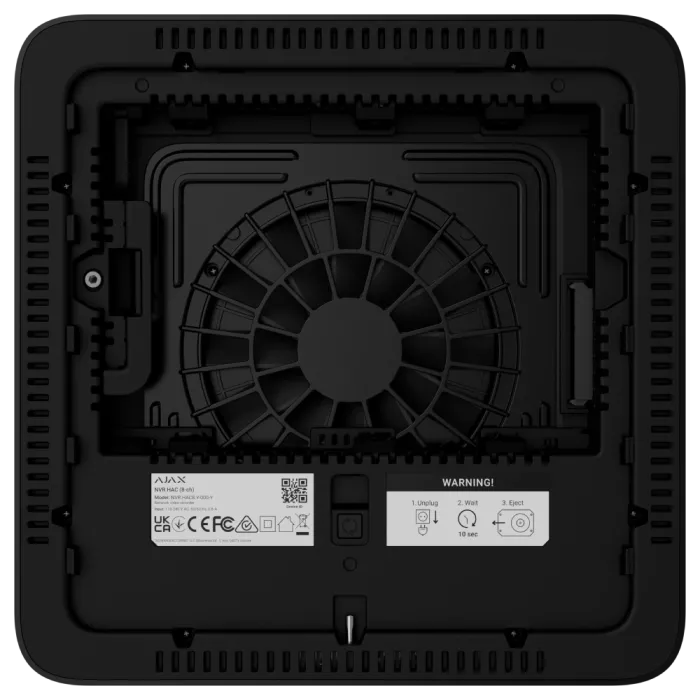 Ajax NVR HAC (8ch) (8EU) ASP black Мережевий відеореєстратор