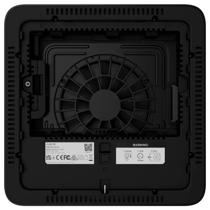 Ajax NVR HAC (16ch) ASP black Мережевий відеореєстратор