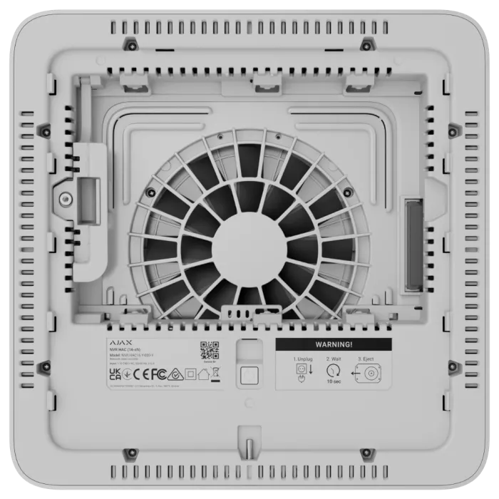 Ajax NVR HAC (16ch) ASP white Мережевий відеореєстратор