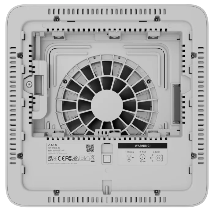 Ajax NVR HAC (8ch) (8EU) ASP white Мережевий відеореєстратор