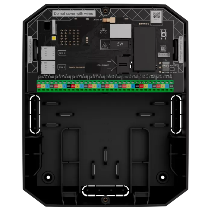 Superior Hub Hybrid 2 black Охоронна централь Ajax