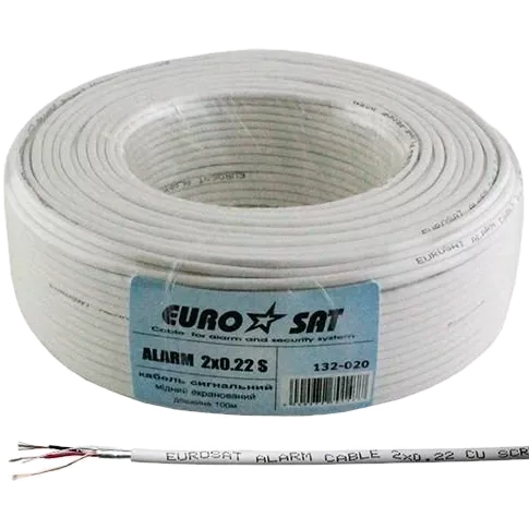 Allarm 2*0,22 CU Кабель сигнальний без екрану (бух. 100м)