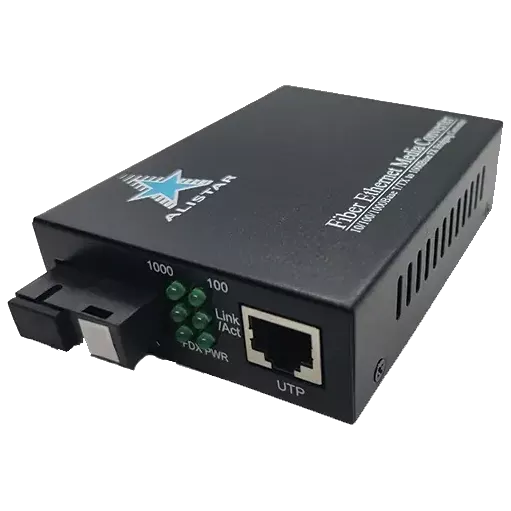 ALISTAR X3G 1G 10/100/1000BASE-T RJ-45 - 1000BASE-LX 1SM WDM SC 20KM TX1310/RX1550nm Медіаконвертор