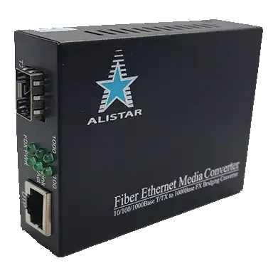 ALISTAR X1S 1G 10/100/1000BASE-T RJ-45 - SFP Slot 1000Base-SX/LX External Power Supply Медіаконвертор