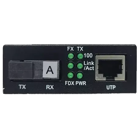 ALISTAR X5S 100M 10/100BASE-T RJ-45 - 100BASE-FX 1SM WDM SC 20KM TX1550/RX1310nm Медіаконвертор