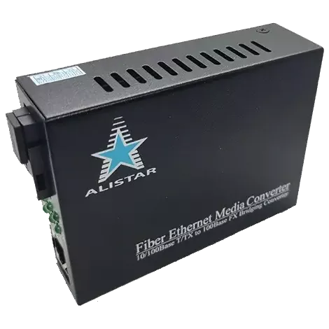 ALISTAR X5S 100M 10/100BASE-T RJ-45 - 100BASE-FX 1SM WDM SC 20KM TX1550/RX1310nm LFP Медіаконвертор