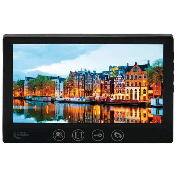 Light Vision AMSTERDAM FHD BLACK Відеодомофон