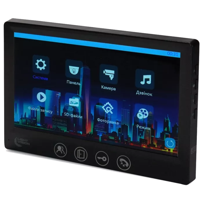 Light Vision AMSTERDAM FHD BLACK Відеодомофон