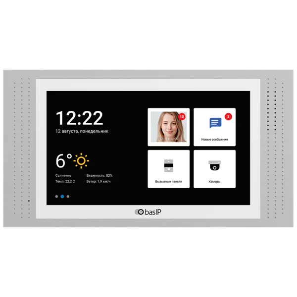 Bas-IP AT-07L white IP-відеодомофон 7"