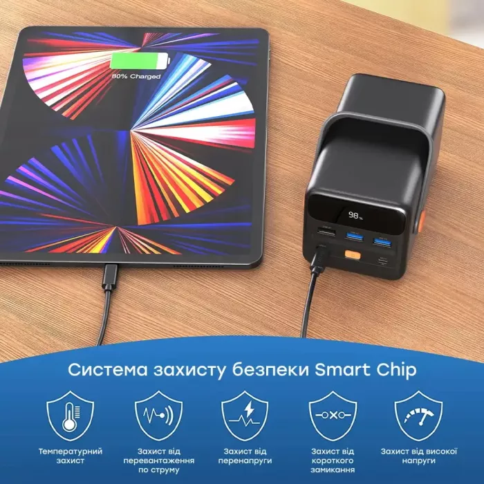 Choetech B664 50000мА•ч Deep Blue Повербанк
