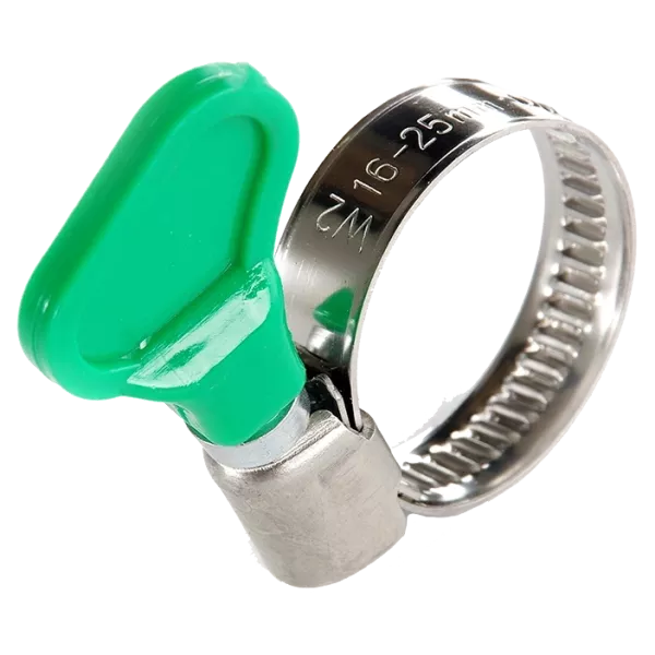 APRO W2 16-25мм (50шт) Хомут черв'ячний з метеликом нержавіючий