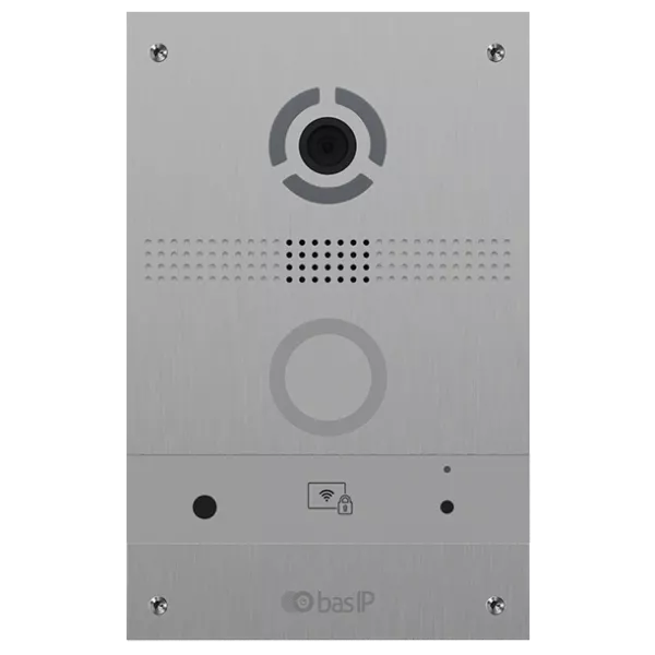 Bas-IP AV-08FB silver IP панель виклику з розпізнаванням облич і зчитувачем UKEY