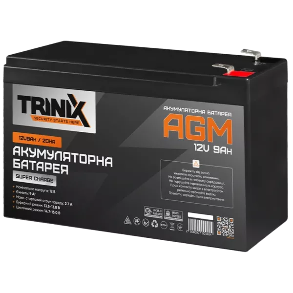 TRINIX SUPER CHARGE 9А*г 12В Свинцево-кислотна акумуляторна батарея