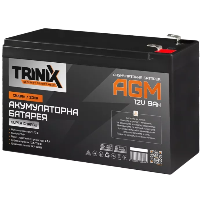 TRINIX SUPER CHARGE 9А*г 12В Свинцево-кислотна акумуляторна батарея
