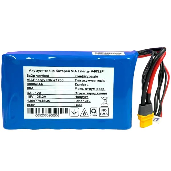 VIA Energy V46S2P Акумуляторна батарея літієва