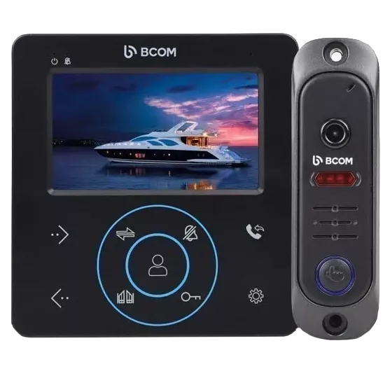 BCOM BD-480 Black Kit Комплект видеодомофона