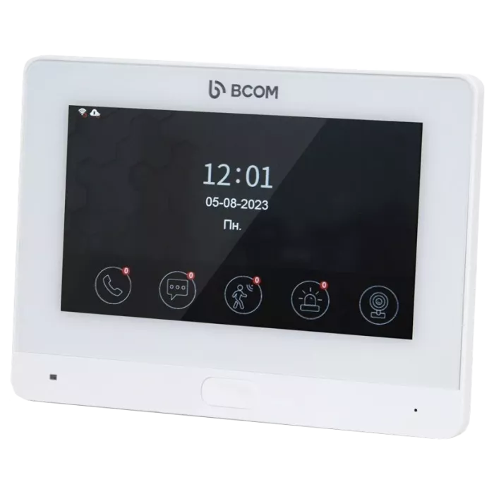 BCOM BD-760FHD/T White Відеодомофон