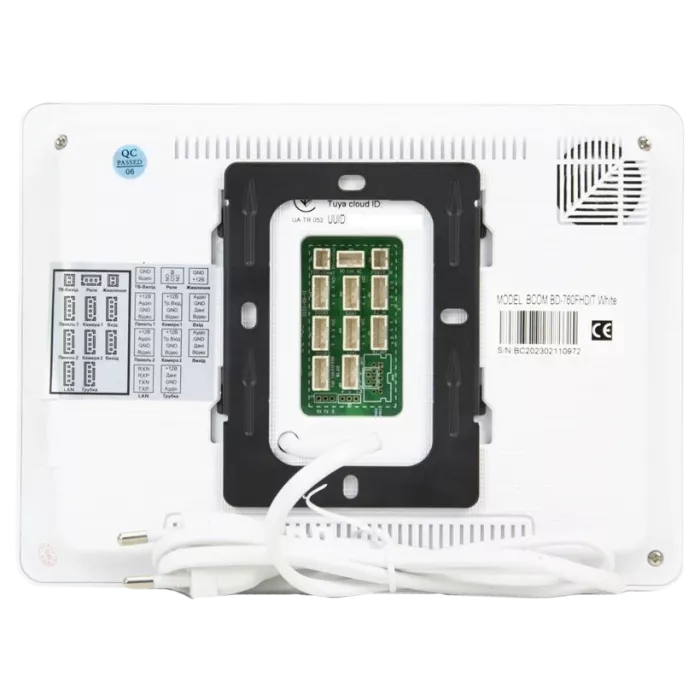 BCOM BD-760FHD/T White Відеодомофон