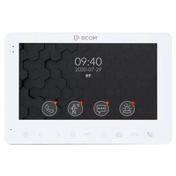 BCOM BD-780FHD White Відеодомофон