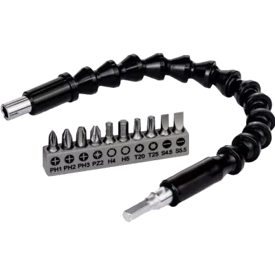 Bosch (2.608.522.377) Набір біт 10 шт + гнучкий подовжувач 300 ММ