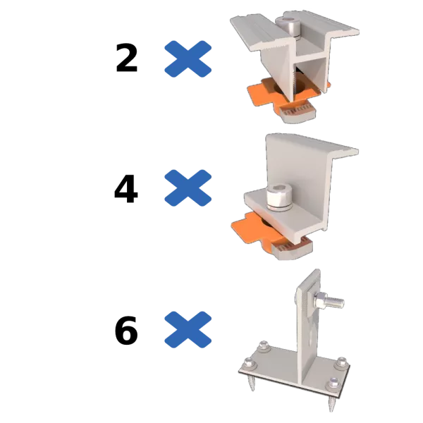 Bitum II до бітумної черепиці Комплект кріплень Kripter