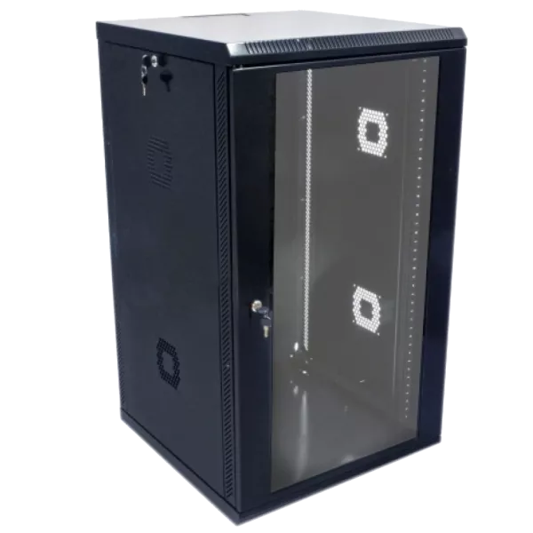 19" 21U 600х600х1040мм акриловое стекло, черная Шкаф