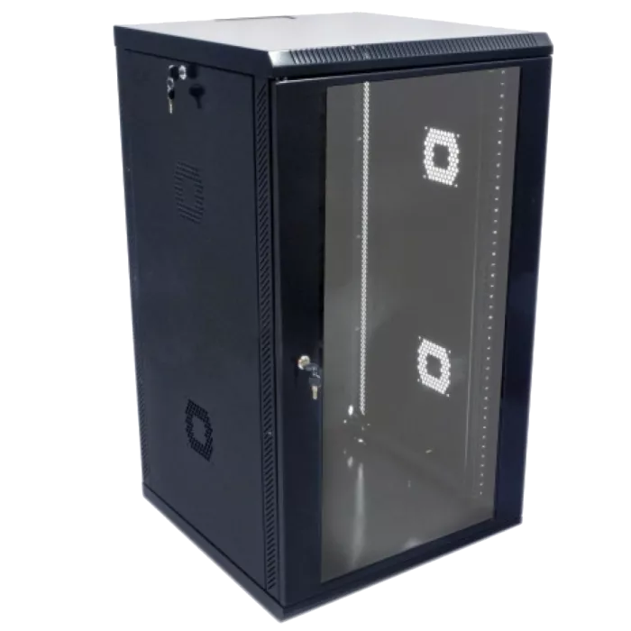 19" 21U 600х600х1040мм акриловое стекло, черная Шкаф
