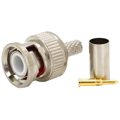 BNC-M - RG-58 crip + желтый наконечник Q100/2500 Разъем