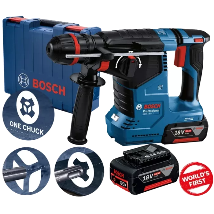 Bosch GBH 187-LI (0611923121) Акумуляторний перфоратор з SDS plus