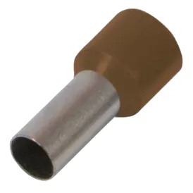 Enext e.terminal.stand.e10 - 12.brown 10,0 кв.мм Ізольований накінечник втулковий коричневий