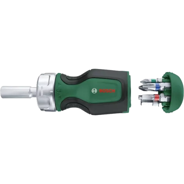 Bosch Stubby (1600A027PK) з тріскачкою + 6 біт Викрутка