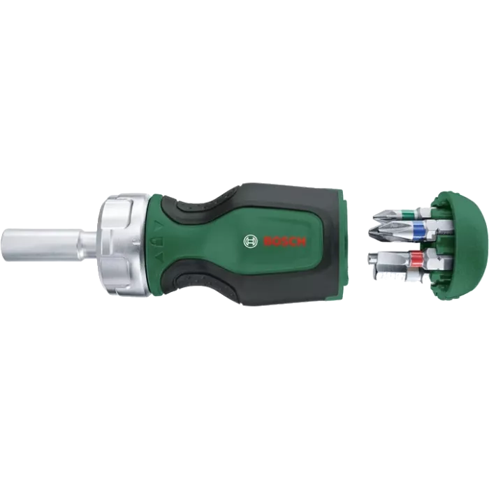 Bosch Stubby (1600A027PK) с трещоткой + 6 бит Викрутка