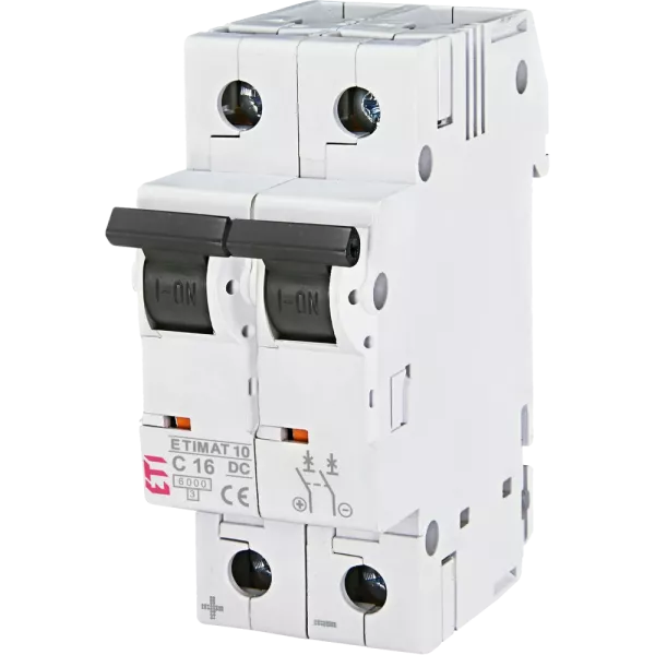 ЕТІ ETIMAT 10 DC 2p C 16A (6 kA) Автоматичний вимикач
