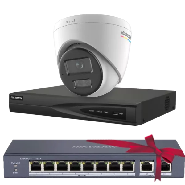 DS-2CD1347G2H-LIUF 4МП (2.8мм) Комплект Hikvision