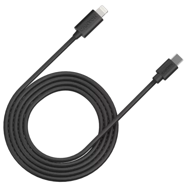 Canyon CFI12B black (Lightning - USB-C ) 2м 20Вт Кабель
