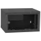 IPCOM СН-4U-060х035-ДС-9005 Шафа телекомунікаційна скло (RAL9005)