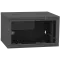 IPCOM CH-6U 600x350 скло RAL9005 Шафа серверна