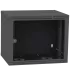 IPCOM 9U 600x450 Шафа телекомунікаційна двері скло (чорна)