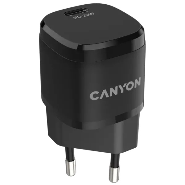 Canyon H-08 black (PD 20W) Мережевий зарядний пристрiй