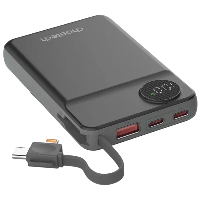 Choetech B695 10 000мА•ч Black с магнитной зарядкой Повербанк