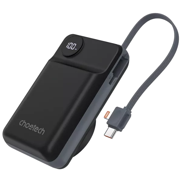 Choetech B696 20 000мА*г Black з магнітною зарядкою Повербанк