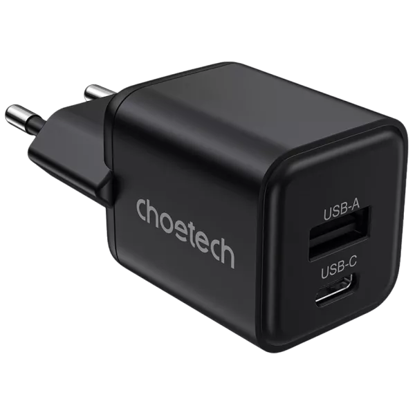 Choetech PD5012 mini Black PD30W GAN A+C Адаптер