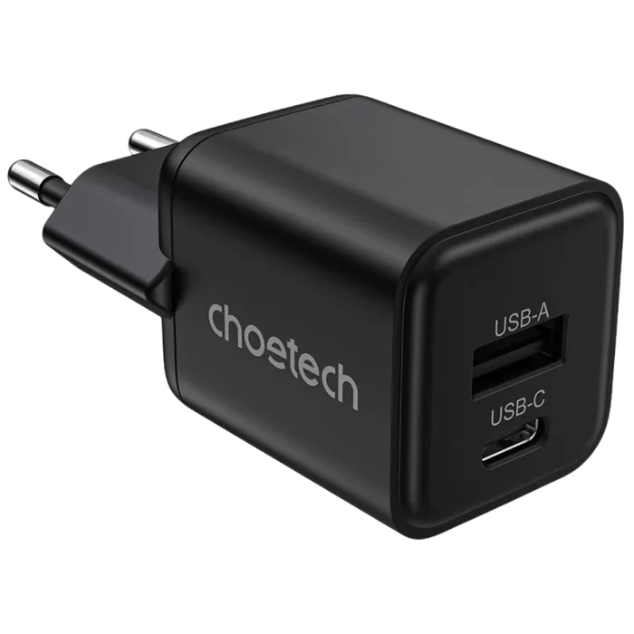 Choetech PD5012 mini Black PD30W GAN A+C Адаптер