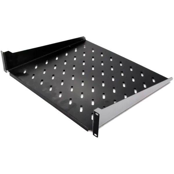 19" 2U 450мм Полиця консольна чорна