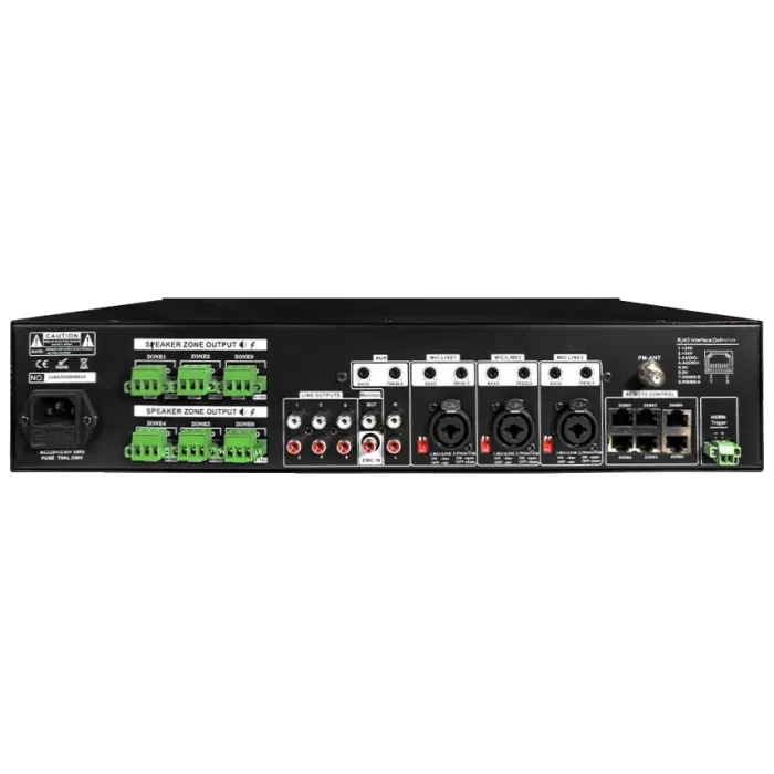CMX PA-6120MX 6 зон, 6*120 Вт, 19" Матричний мікшуючий підсилювач